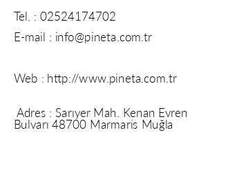 Club Pineta Hotel iletiim bilgileri
